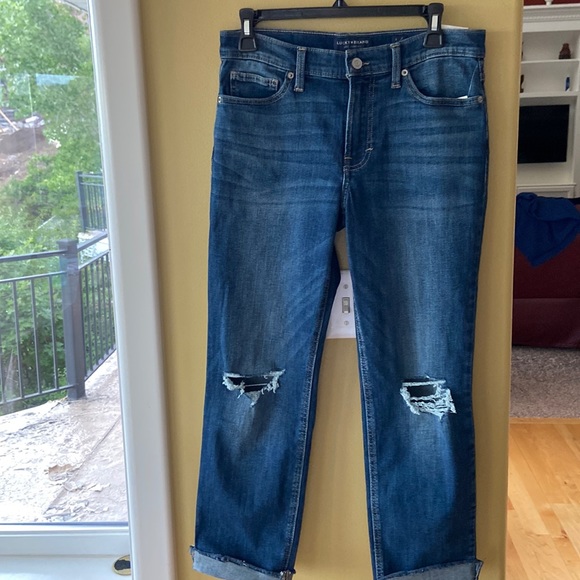 NWT LUCKY BRAND MID RISE BOYFRIEND JEANS - Picture 1 of 8